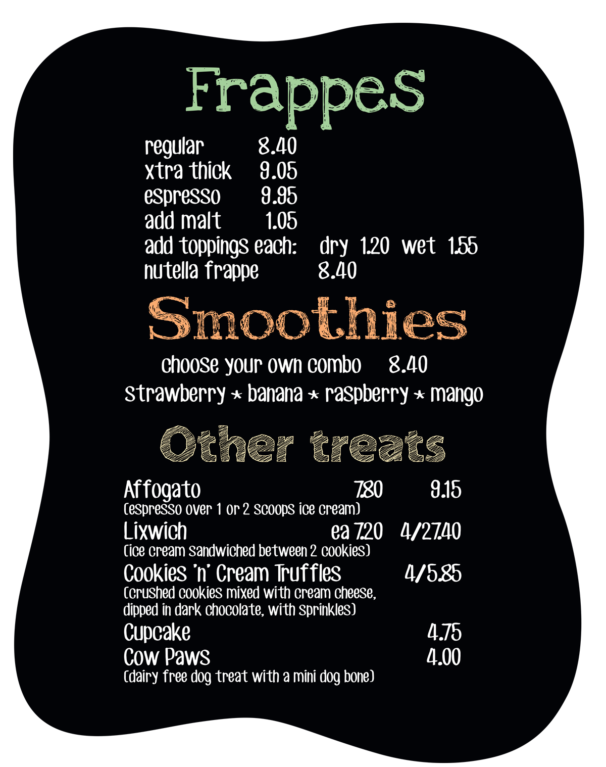 Frappes, Smoothies amp Other Treats