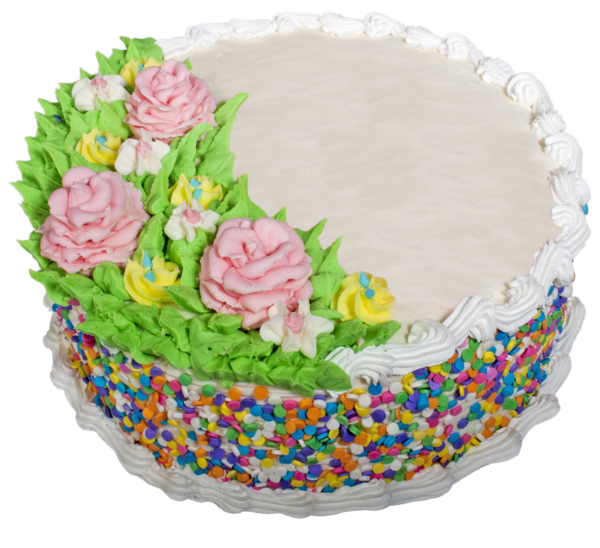 Floral Specialty Ice Cream Cake